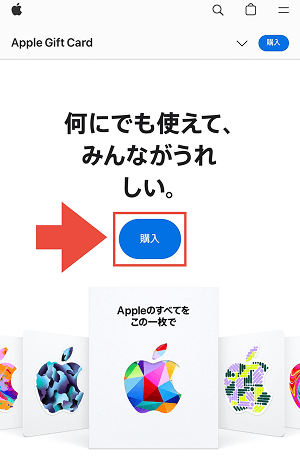 (ALT)Apple公式 Appleギフトカード 購入手順1